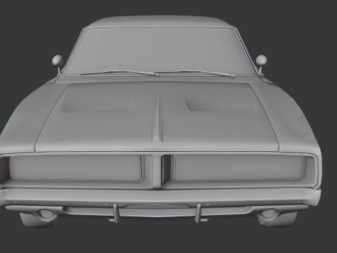 Dodge Charger RT 3D Print Model