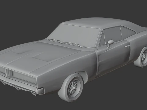 Dodge Charger RT 3D Print Model