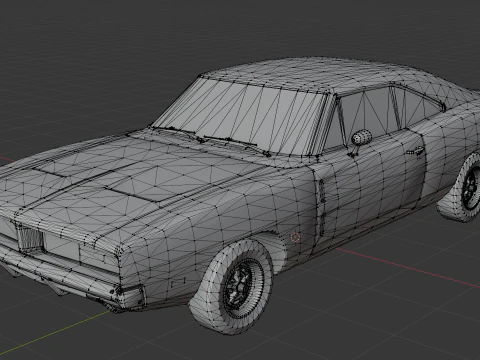 Dodge Charger RT 3D Print Model