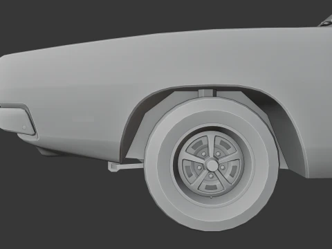 Dodge Charger RT 3D Print Model