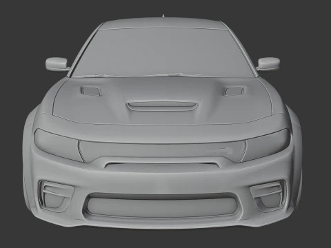 Dodge Charger SRT Hellcat Redeye 3D Print Model