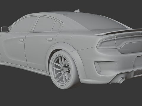 Dodge Charger SRT Hellcat Redeye 3D Baskı Modeli