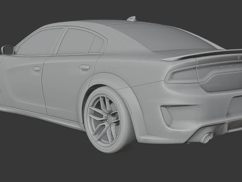 Dodge Charger SRT Hellcat Redeye 3D Print Model
