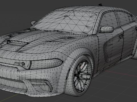 Dodge Charger SRT Hellcat Redeye 3D Baskı Modeli