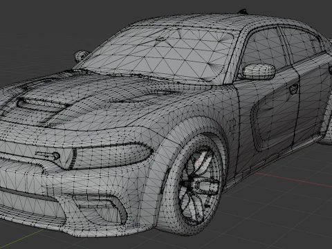 Dodge Charger SRT Hellcat Redeye 3D Print Model