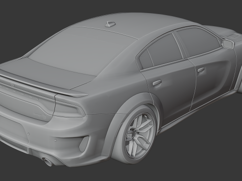 Dodge Charger SRT Hellcat Redeye 3D Baskı Modeli