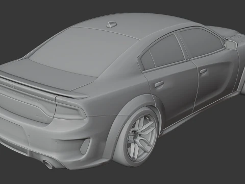 Dodge Charger SRT Hellcat Redeye 3D Print Model