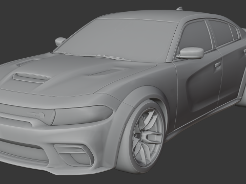 Dodge Charger SRT Hellcat Redeye 3D Baskı Modeli