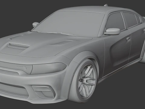 Dodge Charger SRT Hellcat Redeye 3D Print Model