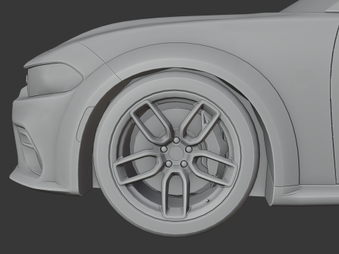 Dodge Charger SRT Hellcat Redeye 3D Baskı Modeli