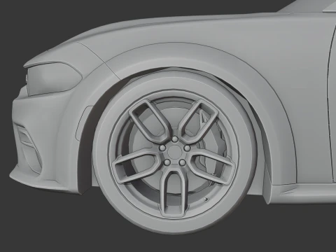Dodge Charger SRT Hellcat Redeye 3D Print Model