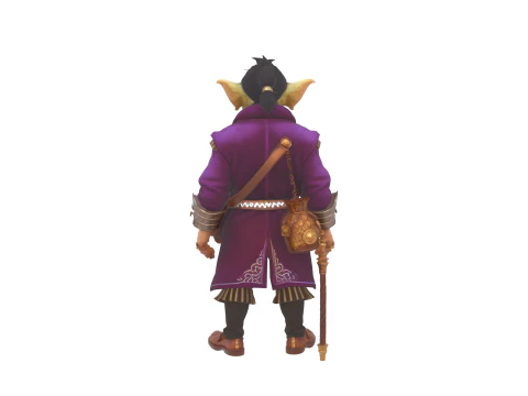 Intricate Sly Goblin Merchant World of Style 3D Model