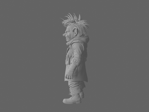 Highly Detailed Eccentric Goblin Alchemist World of Style 3D मॉडल