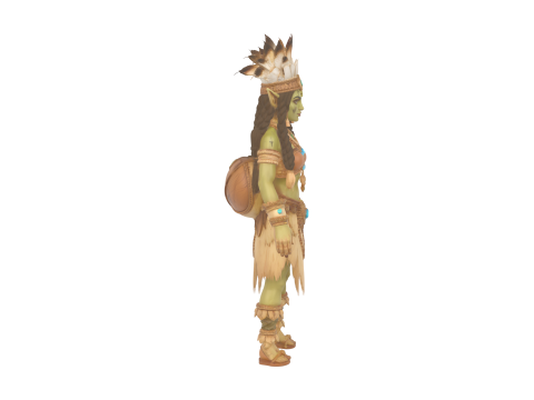Mystical Tribal Goblin Shaman World of Style Modelo 3D