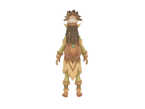 Mystical Tribal Goblin Shaman World of Style 3D Model