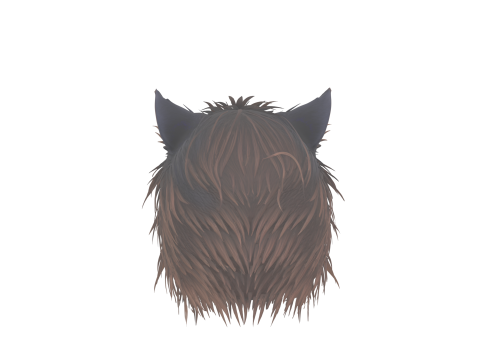 Fierce 3D Werewolf Mask with Realistic Fur and Fangs Modelo 3D