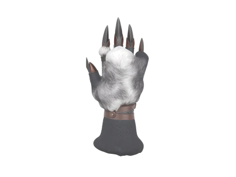 Of Fierce Werewolf Claw Glove featuring Moon Engravings and Leather Straps 3D Model