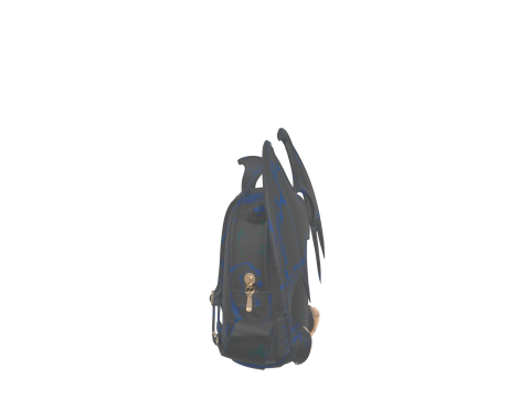 Spooky 3D Bat Wing Backpack Model for Halloween Films Modelo 3D