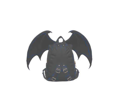 Gruseliges 3D-Fledermausfl&uuml;gel-Rucksackmodell f&uuml;r Halloween-Filme 3D Modell