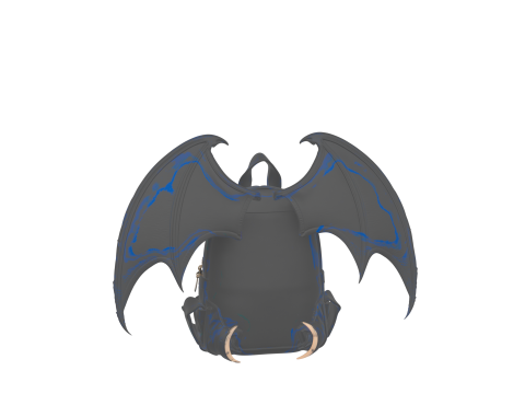 Spooky 3D Bat Wing Backpack Model for Halloween Films Modelo 3D