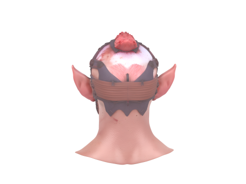 Goblin Mask Detailed Character Design 3D Модель