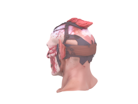 Goblin Mask Detailed Character Design 3D Модель