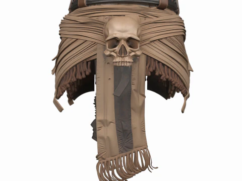 Mod&egrave;le de bandeau en corne du diable 3D Premium avec des accents de paillettes rouges et une bande en tissu &eacute;lastique pour les films Modèle 3D