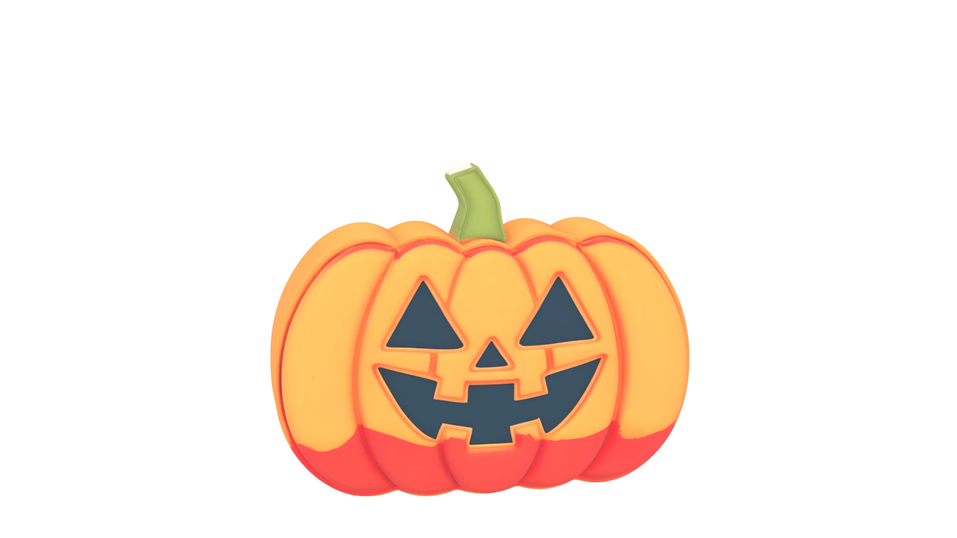 Vibrant 3D Pumpkin Patterned Entry Mat with Detailed Texture and Non-Slip Backing 3D Model .c4d .max .obj .3ds .fbx .stl .blend 