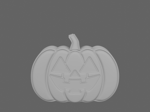 Vibrant 3D Pumpkin Patterned Entry Mat with Detailed Texture and Non-Slip Backing 3D Модель