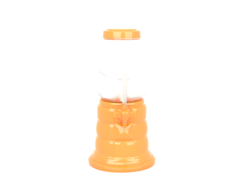 3D Intricately Detailed Halloween Ghost Candy Dispenser with Lever and Treat Chute Model 3D