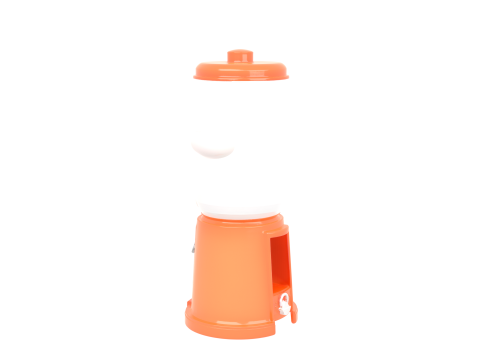 Intricate Ghost-shaped Halloween Candy Dispenser with Lever and Treat Chute Modelo 3D