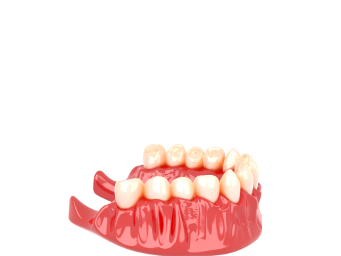 3D Intricate Vampire Fang Model with Glossy Resin Material and Blood Effects 3D Modell