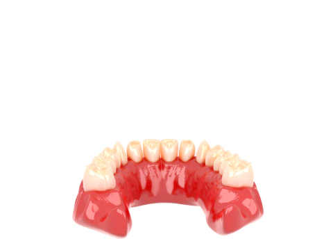3D Intricate Vampire Fang Model with Glossy Resin Material and Blood Effects 3D Model