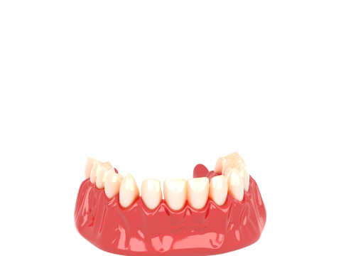 3D Intricate Vampire Fang Model with Glossy Resin Material and Blood Effects Modelo 3D
