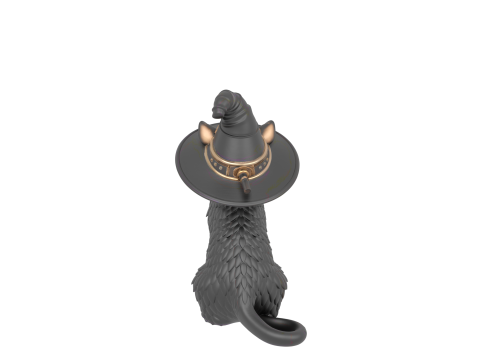 Macabre Gothic Three Dimensional Model of Black Rose Crystal Vase with Wilted Petals and Thorny Stem 3D मॉडल