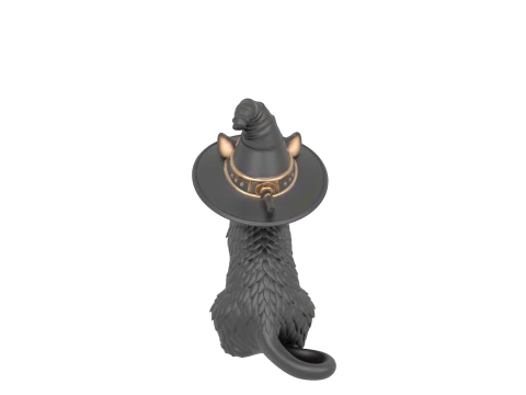 Macabre Gothic Three Dimensional Model of Black Rose Crystal Vase with Wilted Petals and Thorny Stem 3D Model