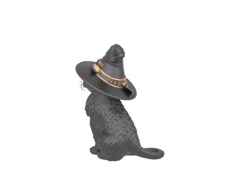 Macabre Gothic Three Dimensional Model of Black Rose Crystal Vase with Wilted Petals and Thorny Stem 3D Model