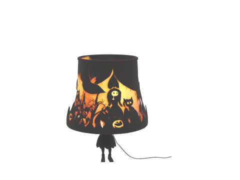 Halloween Shadow Lamp Shade For Games 3D Model