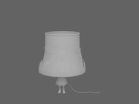 Halloween Shadow Lamp Shade For Games 3D Model