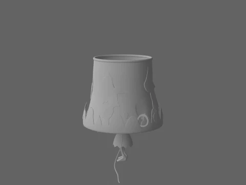 Halloween Shadow Lamp Shade For Games 3D Model
