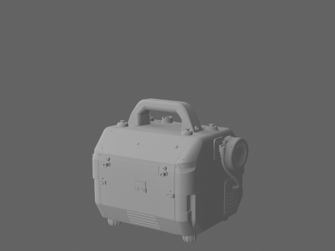 Professional 3D Fog Machine Prop with Detailed Nozzle Control Panel and Fluid Tank Design 3D Модель