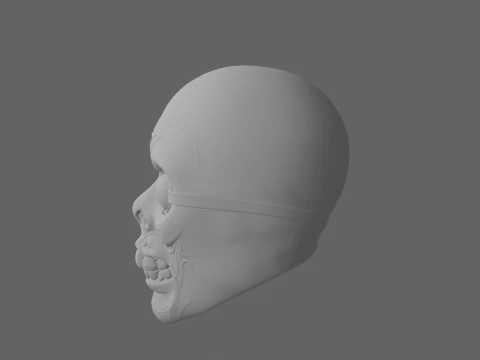 3D Gory Zombie Eye Mask with Bulging Veins and Elastic Band 3D Model