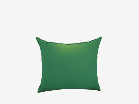 Premium of Detailed Zombie Embroidered Green Cotton Pillow Case 3D Model