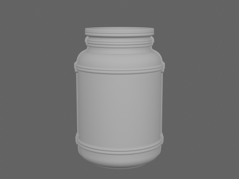 Vibrant 3D Scarecrow Button Jar with Four White Background Perspective Views Model 3D 模型