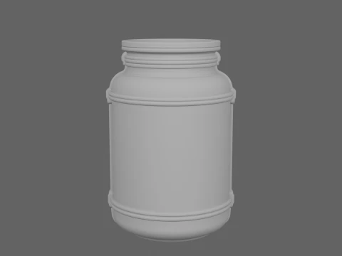 Vibrant 3D Scarecrow Button Jar with Four White Background Perspective Views Model 3D Model