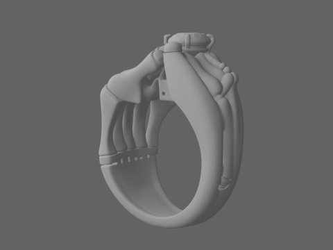 Realistic Stone Gargoyle Wing Backpack with Foldable Wings and Buckles 3Dモデル