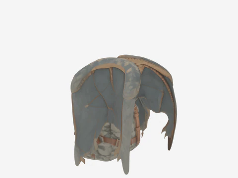 Premium 3D Gargoyle Wing Backpack Model with Stone Texture Foldable Wings 3D Model