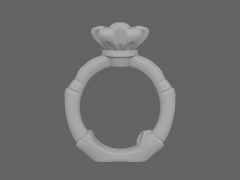 Bague d'orteil squelette 3D professionnelle avec conception de joint en argent émaillé Modèle 3D