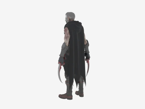 Detailed Shadowy Undead Rogue World of Style 3D Model