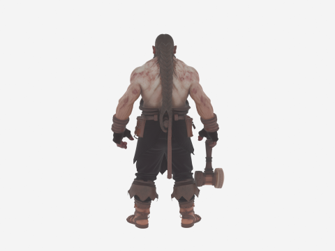 Вкритий сажею нежить, світ стилю коваля 3D Модель